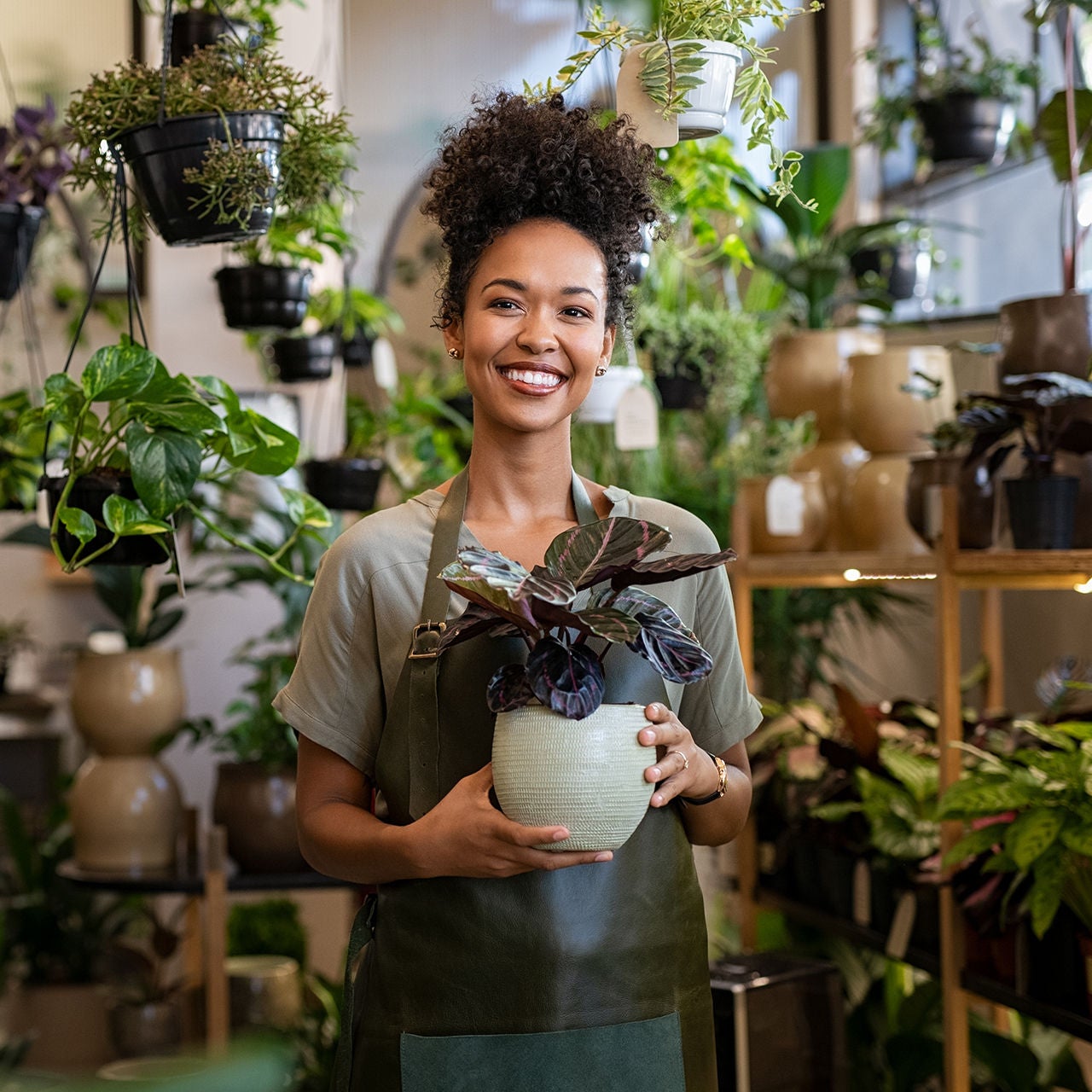 Flower shop owner