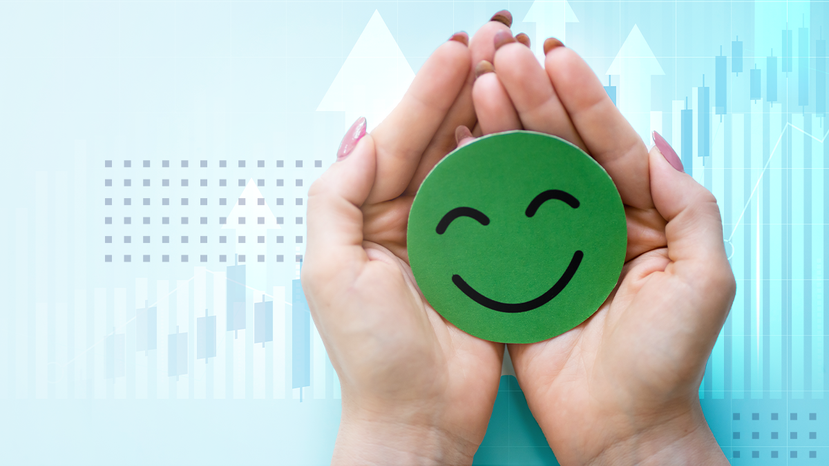 Positive Green Smiley Concept