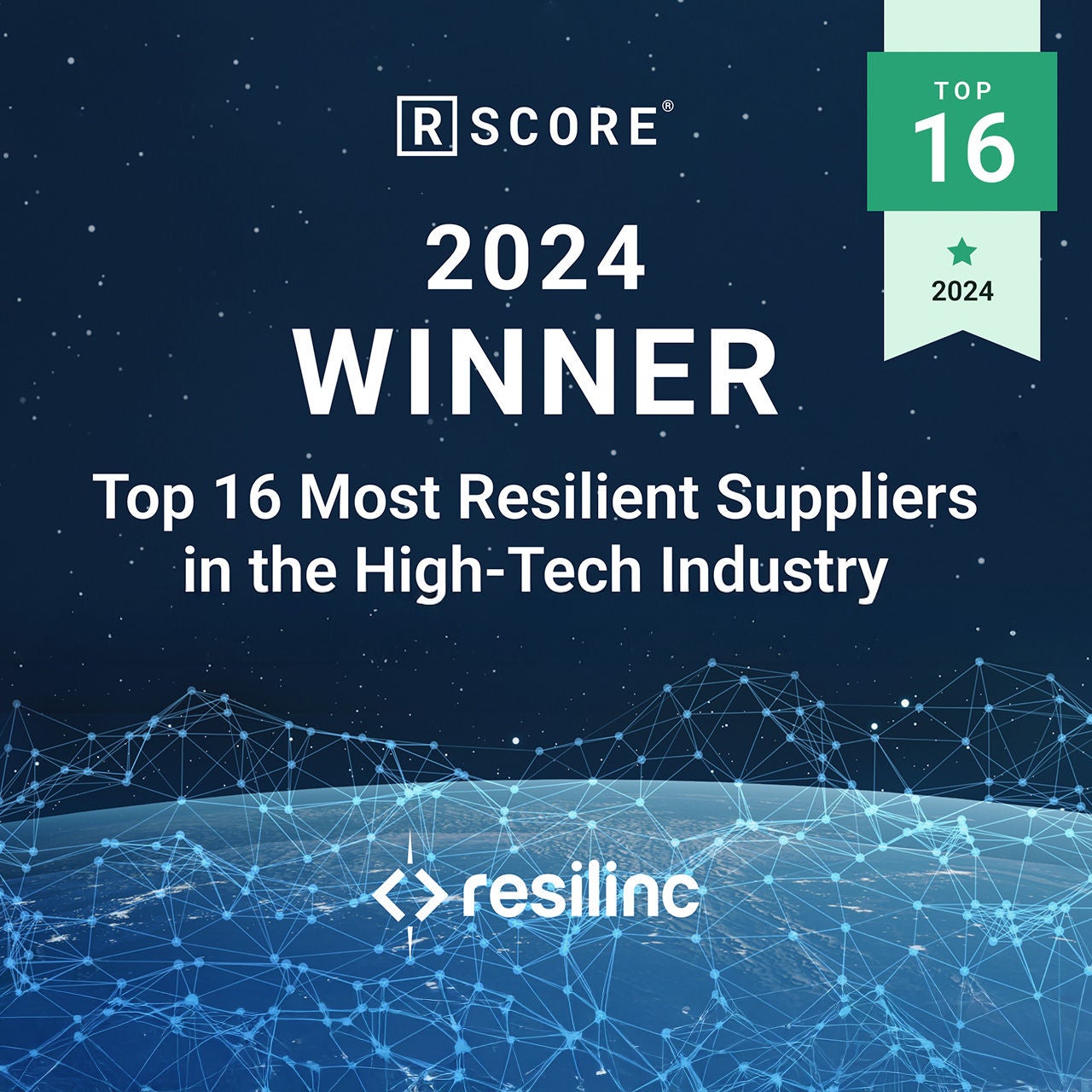 Resilinc 2024 winner of most resilient suppliers