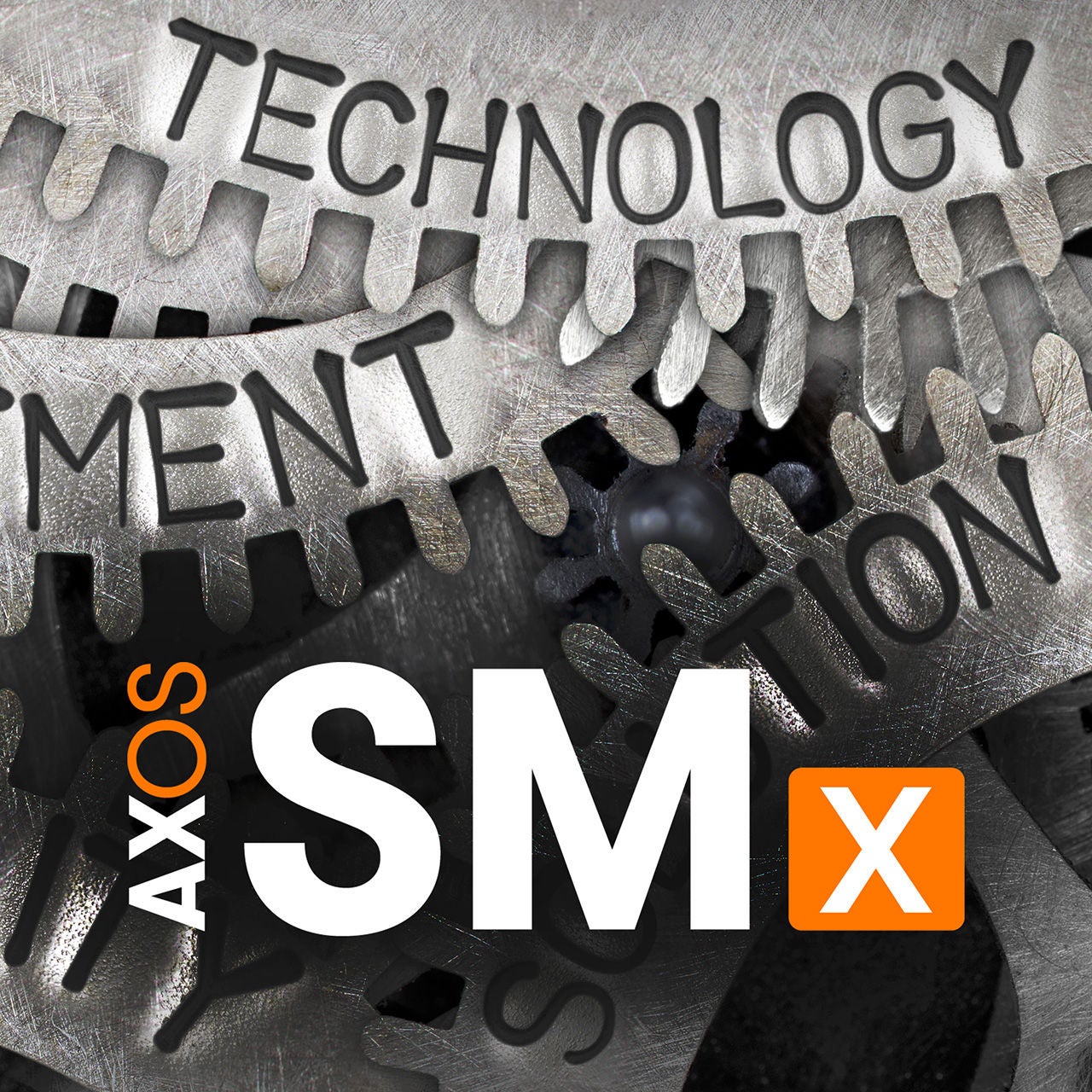 AXOS SMx logo over gears