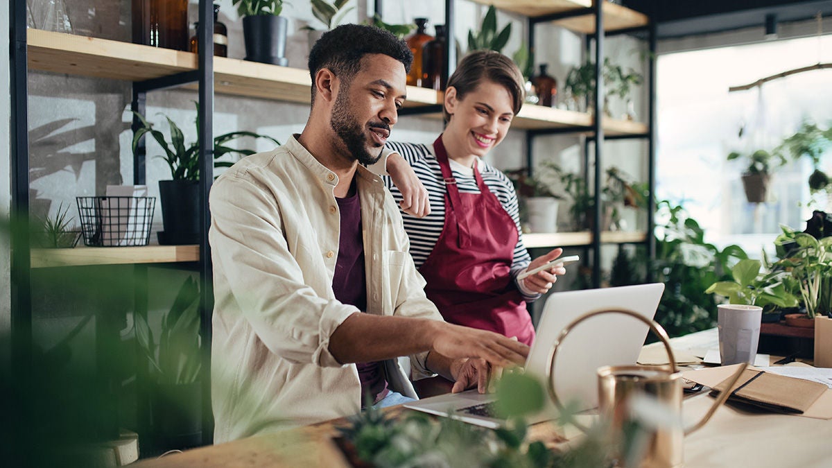 Plant store workers