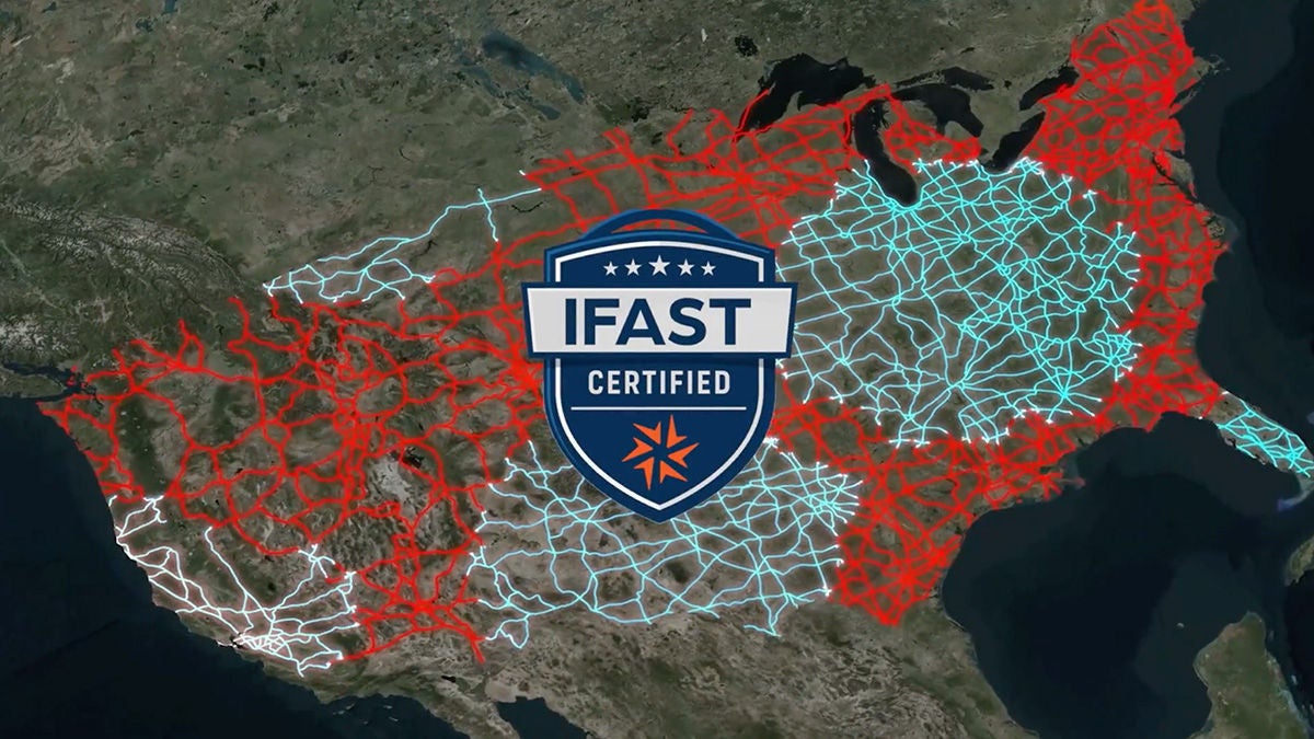 Operation IFAST logo over abstract map of United States